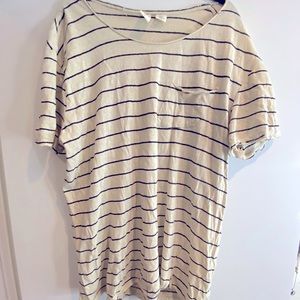 Urban Outfitters white & black stripe men’s tshirt